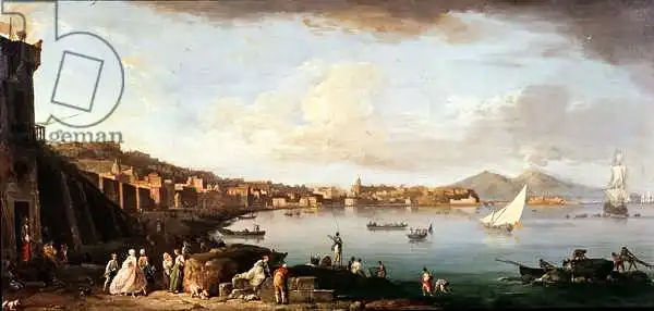 Vernet, Claude Joseph: Baie de Naples vue du nord