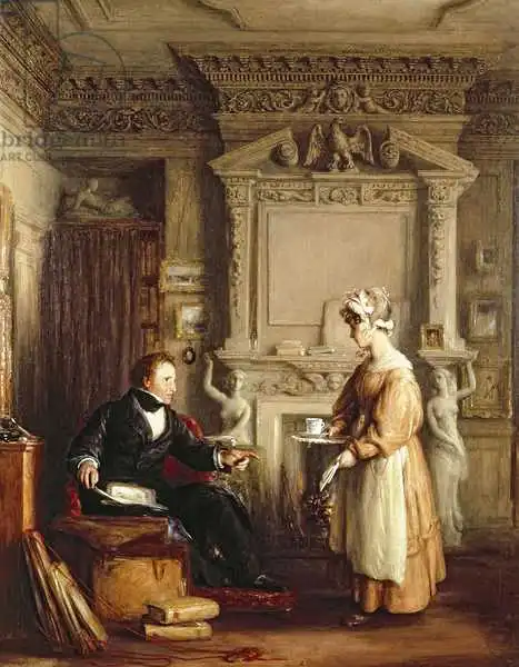 Mulready, William: John Sheepshanks and his maid