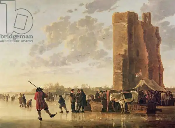 Cuyp, Aelbert: View of the Maas in Winter
