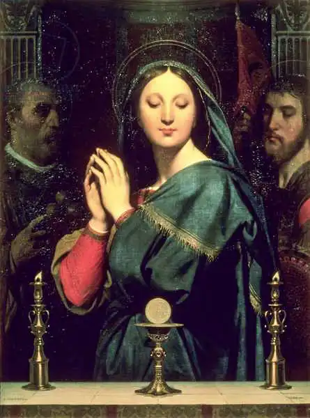 Ingres, Jean Auguste: La Virgen con la Hostia