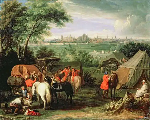 Meulen, Adam Frans van der: The Army of Louis XIV before Tournai