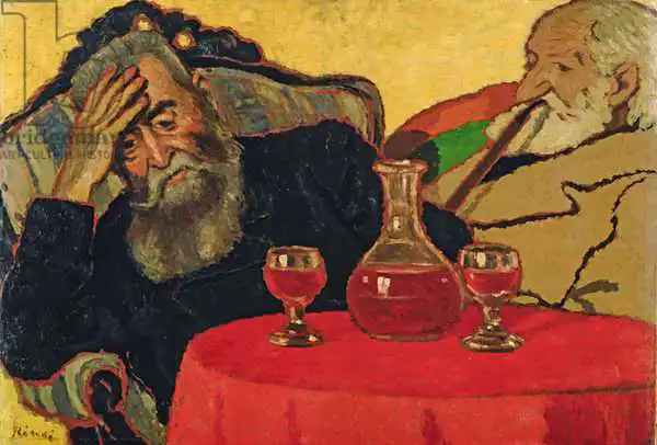 Rippl-Ronai, Jozsef: My Father with Uncle Piacsek Drinking Red Wine