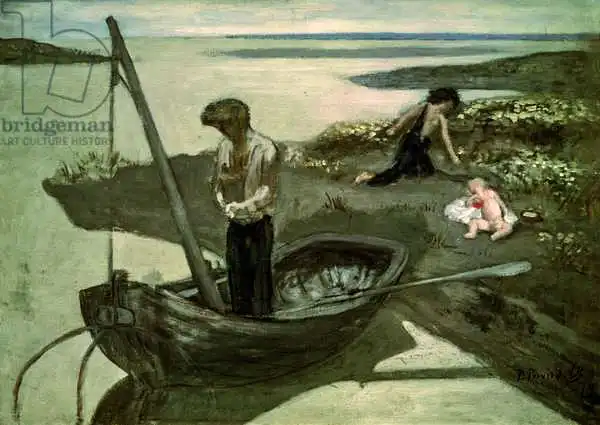 Puvis de Chavannes, Pierre: Sketch for the Poor Fisherman