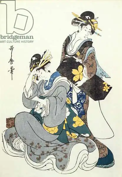 Utamaro, Kitagawa: Two Female Figures
