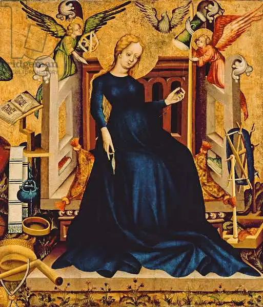 Hungarian school (15th century): Maria Gravida, fragment of a panel from NA?metAojvA!r