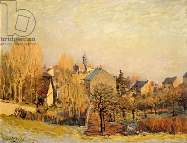 Sisley, Alfred: Matin glacial à Louvciennes