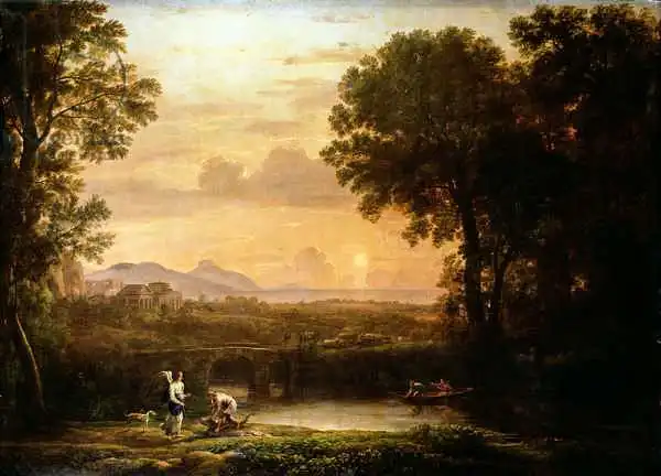 Lorrain, Claude: Landscape at Dusk
