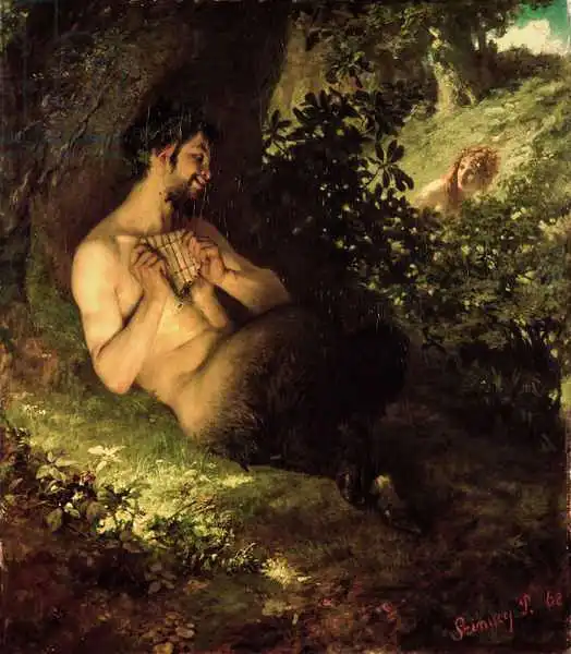 Szinyei Merse, Pal: Faun and Nymph