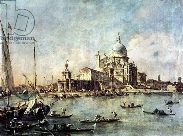 Guardi, Francesco: Venise, le Punta della Dogana avec Santa Maria della Salute