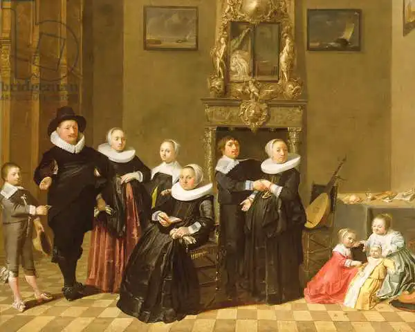 Dutch school (17th century): The Family of a Stadhouder in an Elegant Interior