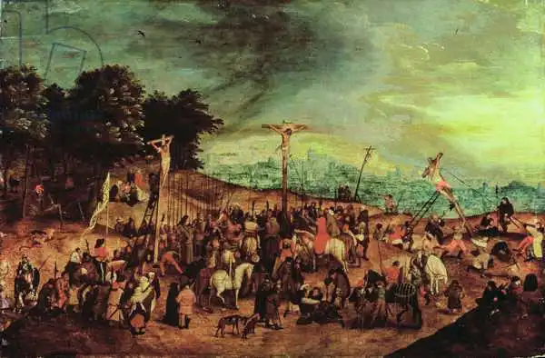 Brueghel, Pieter, the younger: La crocifissione