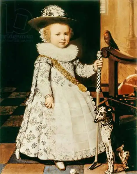 Ravesteyn, Jan Anthonisz. van: Portrait of a Young Boy with a Golf Club and Ball