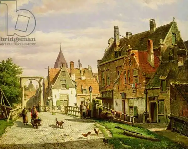 Koekkoek, Willem: Man with a Wheelbarrow
