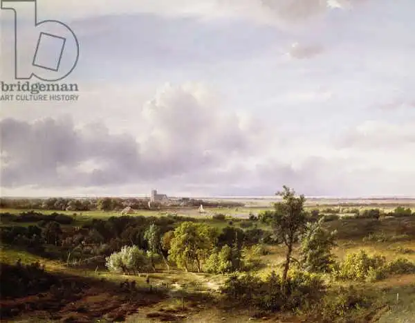 Kluyver, Pieter Lodewijk Francisco: Dutch Landscape, 19th century