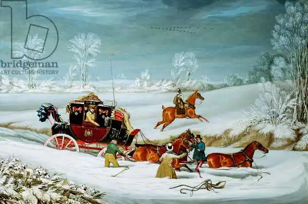 Pollard, John: Mail Coach in the Snow