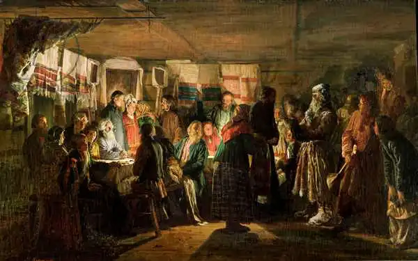 Maksimov, Vasili Maksimovich: Der Besuch eines Zauberers zu einer Bauernhochzeit