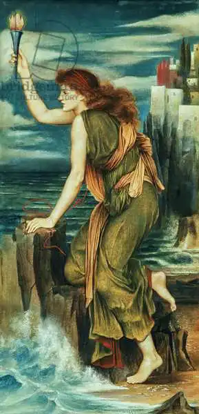 Morgan, Evelyn De: Hero awaiting the return of Leander