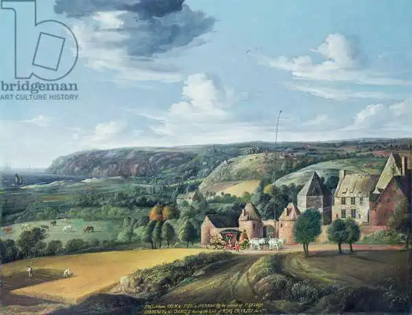 Griffier, Jan (st.): View of Potrel Manor, near Dragey in Normandy