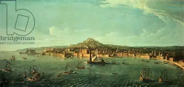 Joli, Antonio: A View of Naples from the sea