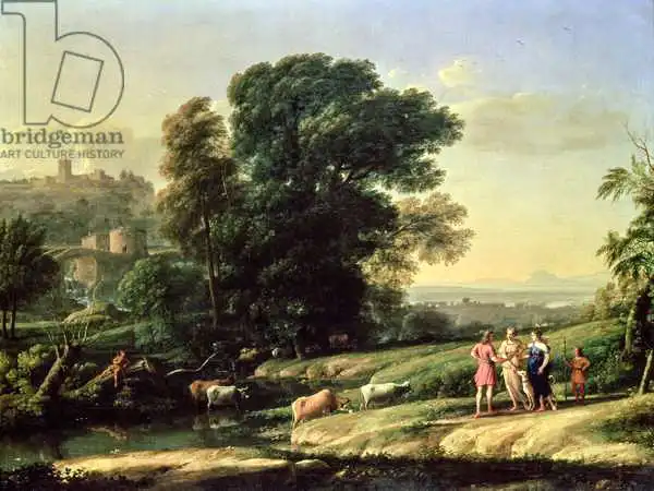 Lorrain, Claude: Landscape with Cephalus and Procris Reunited by Diana