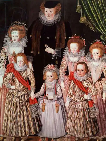 English school (17th century): The Tasburgh Group: Lettice Cressy, Lady Tasburgh of Bodney, Norfolk and her Children