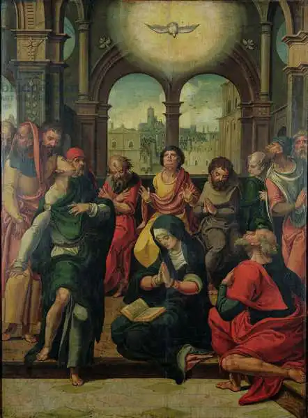 Coecke van Aelst, Pieter: Descenso del Espíritu Santo
