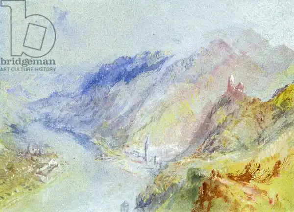 Turner, William: The Castle of Trausnitz overlooking Landshut