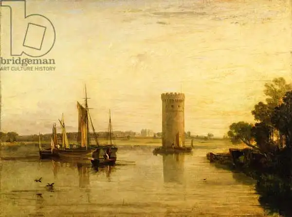 Turner, William: Tabley, the Seat of Sir J.F. Leicester, Bart.: Calm Morning