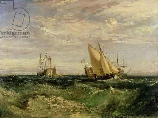 Turner, William: La confluence de la Tamise et du Medway