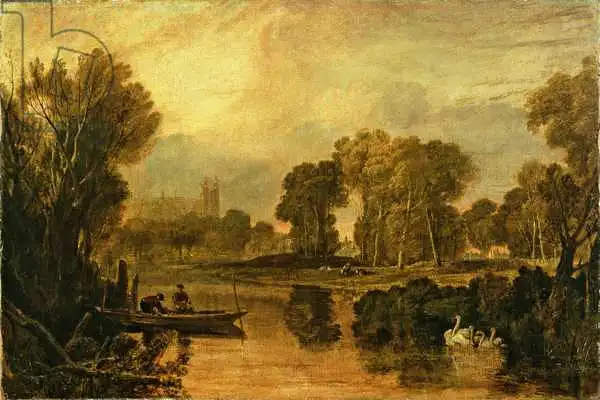 Turner, William: Eton College from the River, or The Thames at Eton