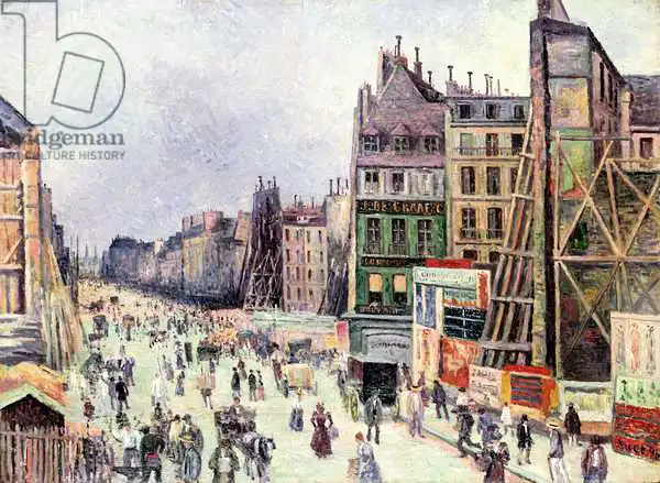 Luce, Maximilien: Drilling in the rue Reaumur