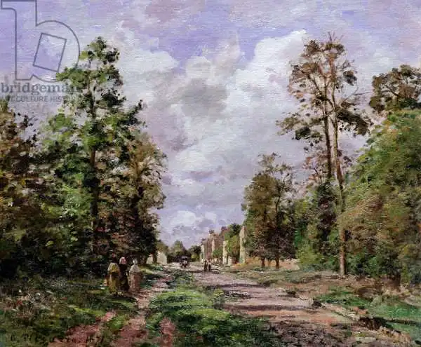 Pissarro, Camille: Road to Louveciennes at the edge of the wood