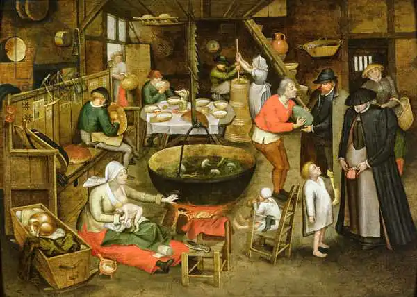 Brueghel, Pieter, the younger: The Visit to the Farm