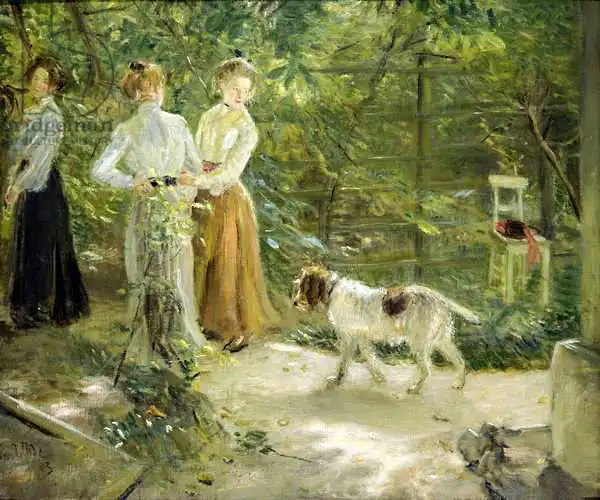 Uhde, Fritz von: View of the artist