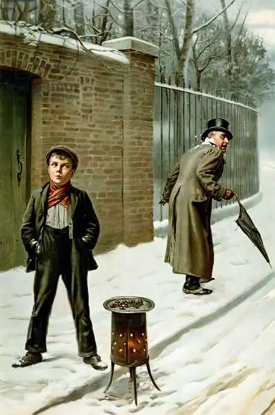 Pittard, H.: The Snowball - Guilty or Not Guilty, from the Pears Annual, Christmas