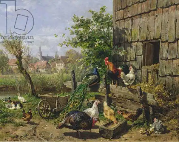 Jutz, Carl: The Farmyard