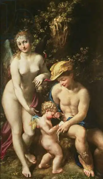 Correggio,: Venus with Mercury and Cupid (The School of Love