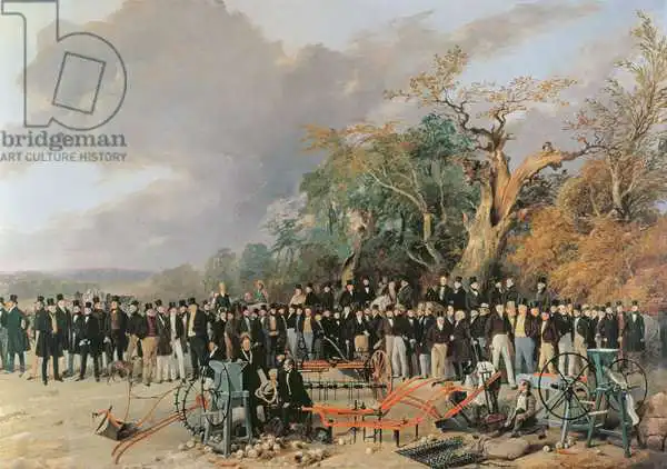 Ansdell, Richard: A Meeting of the English Royal Agricultural Society at Bristol, detail of Machinery and Farmers