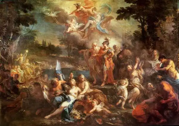 Conca, Sebastiano: La vision des Évéas dans les champs Elysian, c.1735-40