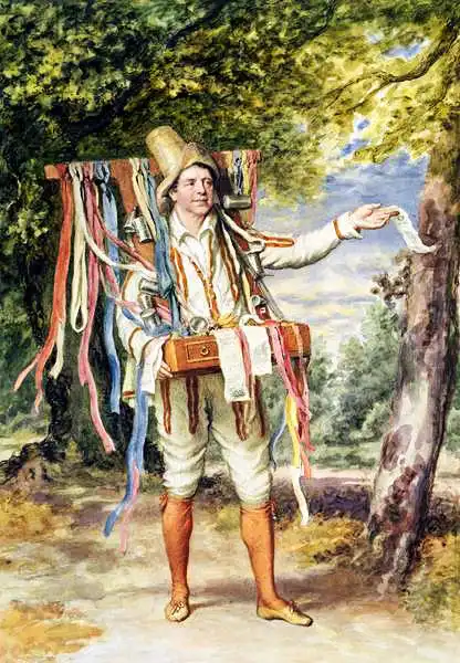 English school (19th century): The Ribbon Seller