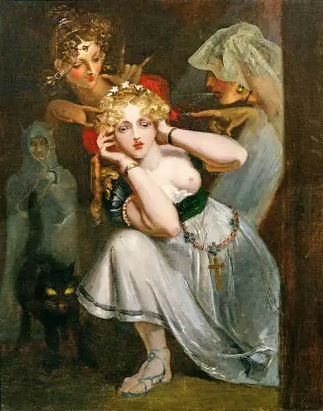 Holst, Theodor M. von: Bertalda Frightened by Apparitions