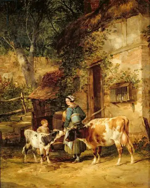 Shayer, William Snr.: The Milkmaid