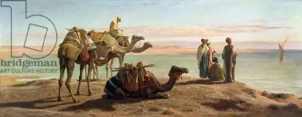 Goodall, Frederick: Waiting for the Boat, Gulf of Suez