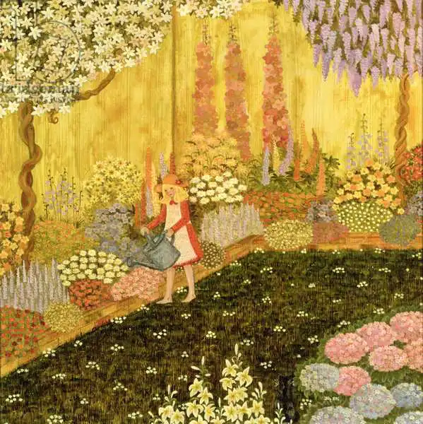 Ditz: Fille dans le jardin