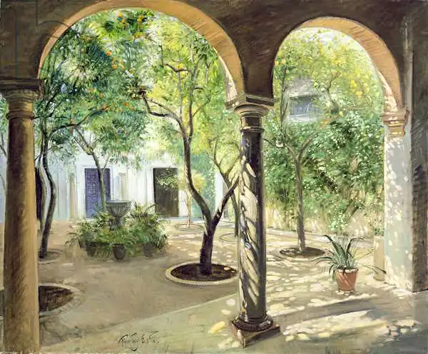Easton, Timoth: Shaded Courtyard, Vianna Palace, Cordoba