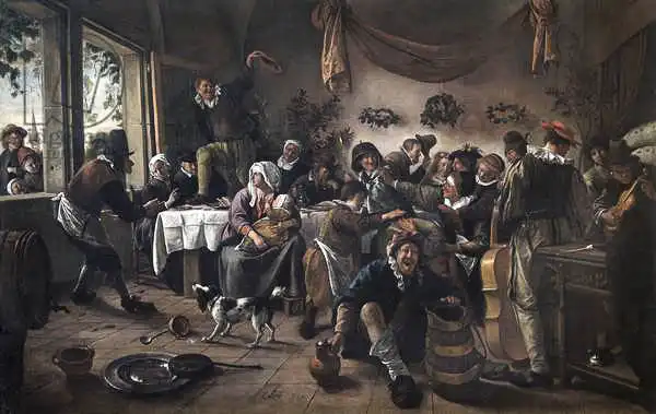Steen, Jan Havicksz: Réception de mariage