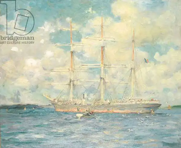 Tuke, Henry Scott: A French Barque in Falmouth Bay