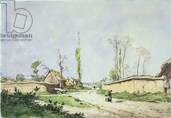 Harpignies, Henri-Joseph: No.1534 A Village Road, Oiseme