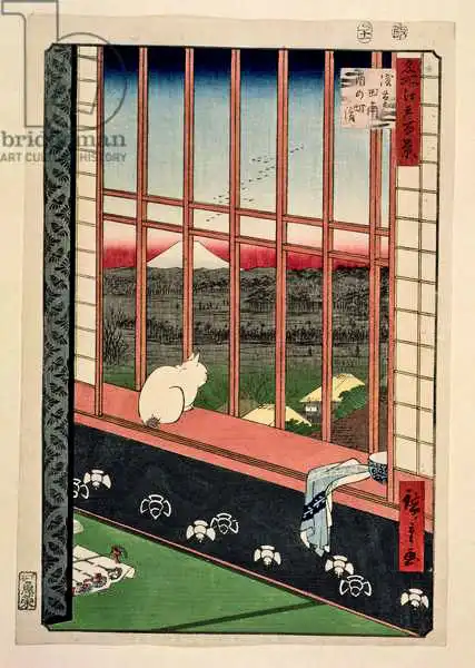 Hiroshige, Ando or Utagawa: Asakusa Rice Fields During the Festival of the Cock