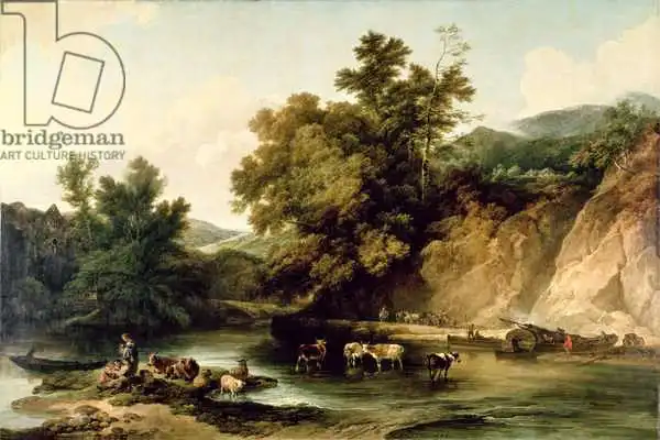 Loutherbourg, Philippe: The River Wye at Tintern Abbey